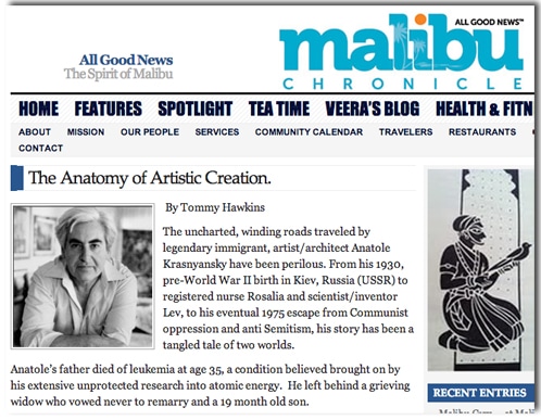 Anatole Krasnyansky Malibu Chronicle
