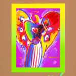 Peter Max Angel with Heart on Blends