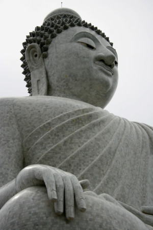The 45-meter-tall Big Buddha made from marble. Photo credit: enjosmith