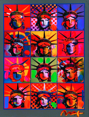"Liberty and Justice for All" (2001), Peter Max