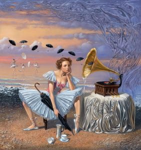 Michael Cheval dye sublimation absurd art