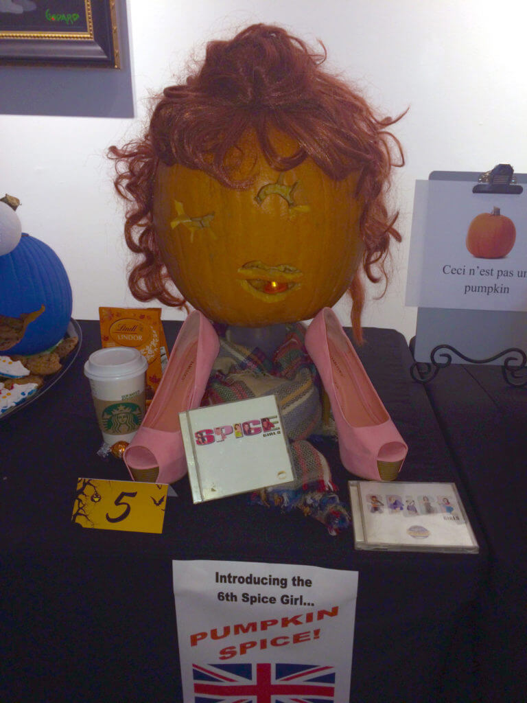 Park West Gallery pumpkin contest 2016 pumpkin spice girl