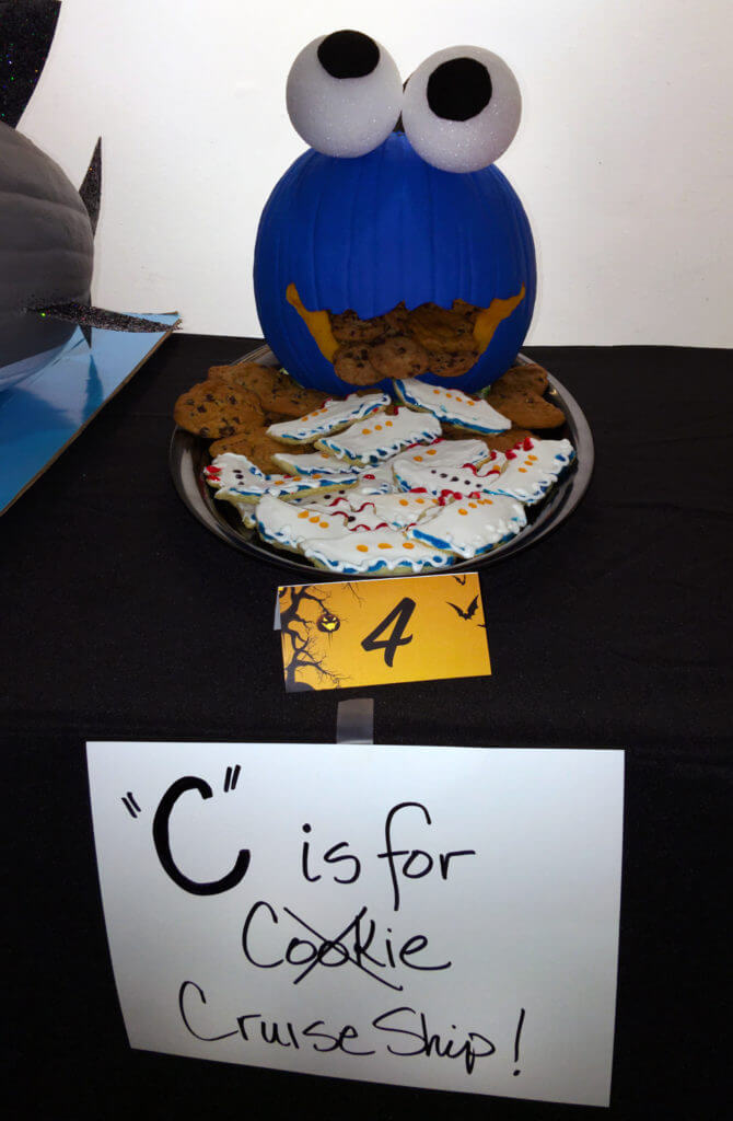 Park West Gallery pumpkin contest 2016 Cookie Monster