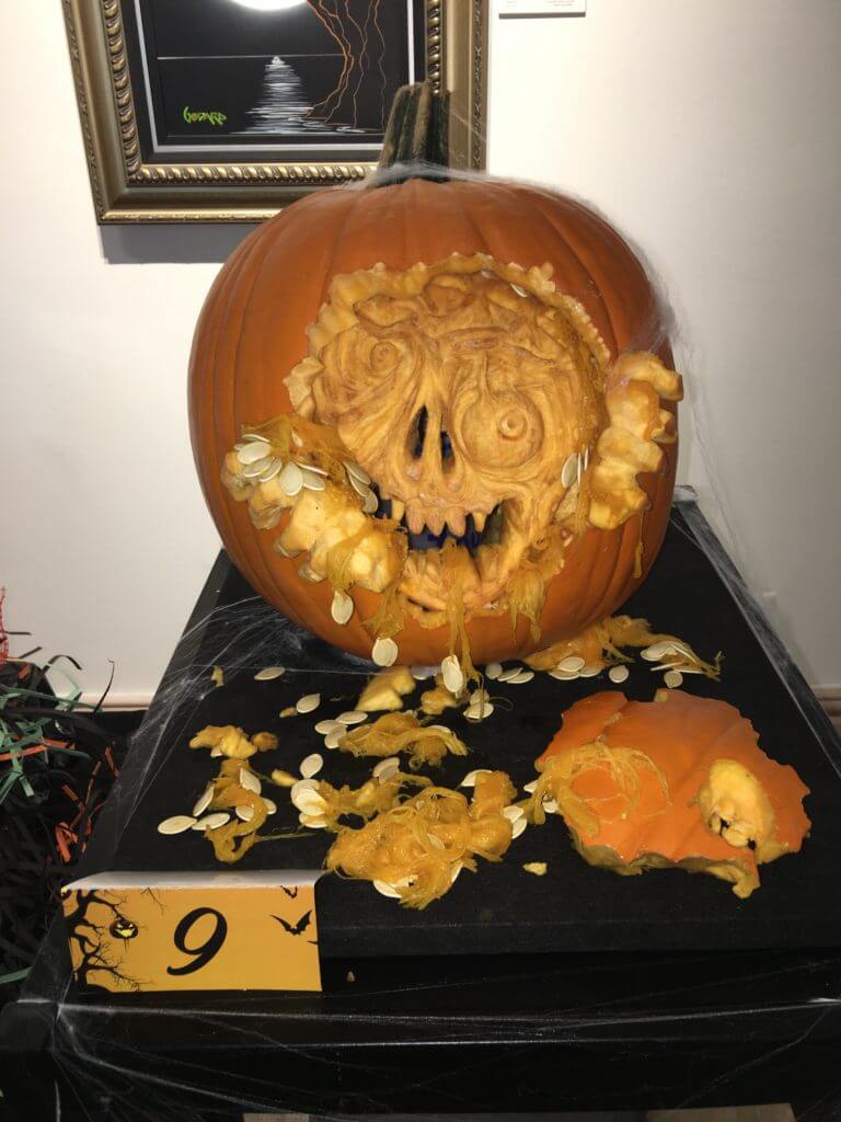 Park West Gallery pumpkin contest 2016 zombie