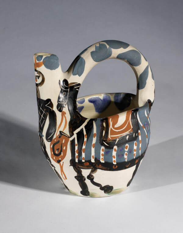 "Chevalier et Cheval" Pablo Picasso ceramic
