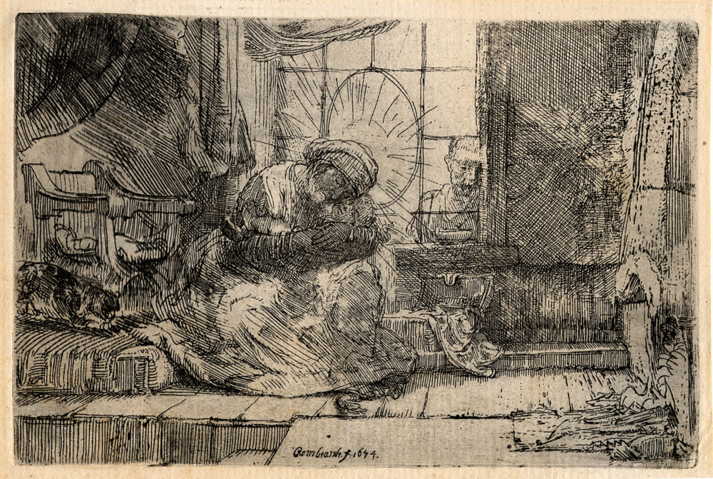 The Virgin and Child with the Cat Rembrandt van Rijn