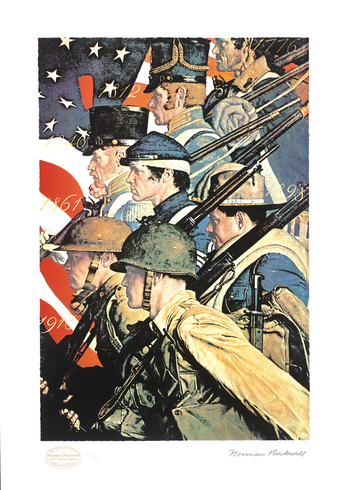 "A Pictorial History of the United States Army" (2012) Norman Rockwell