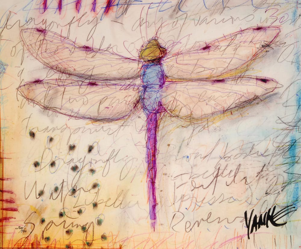 Tim Yanke Dragonfly on metal Park West Gallery