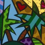 Romero Britto, Paradise Tondo, Park West Gallery