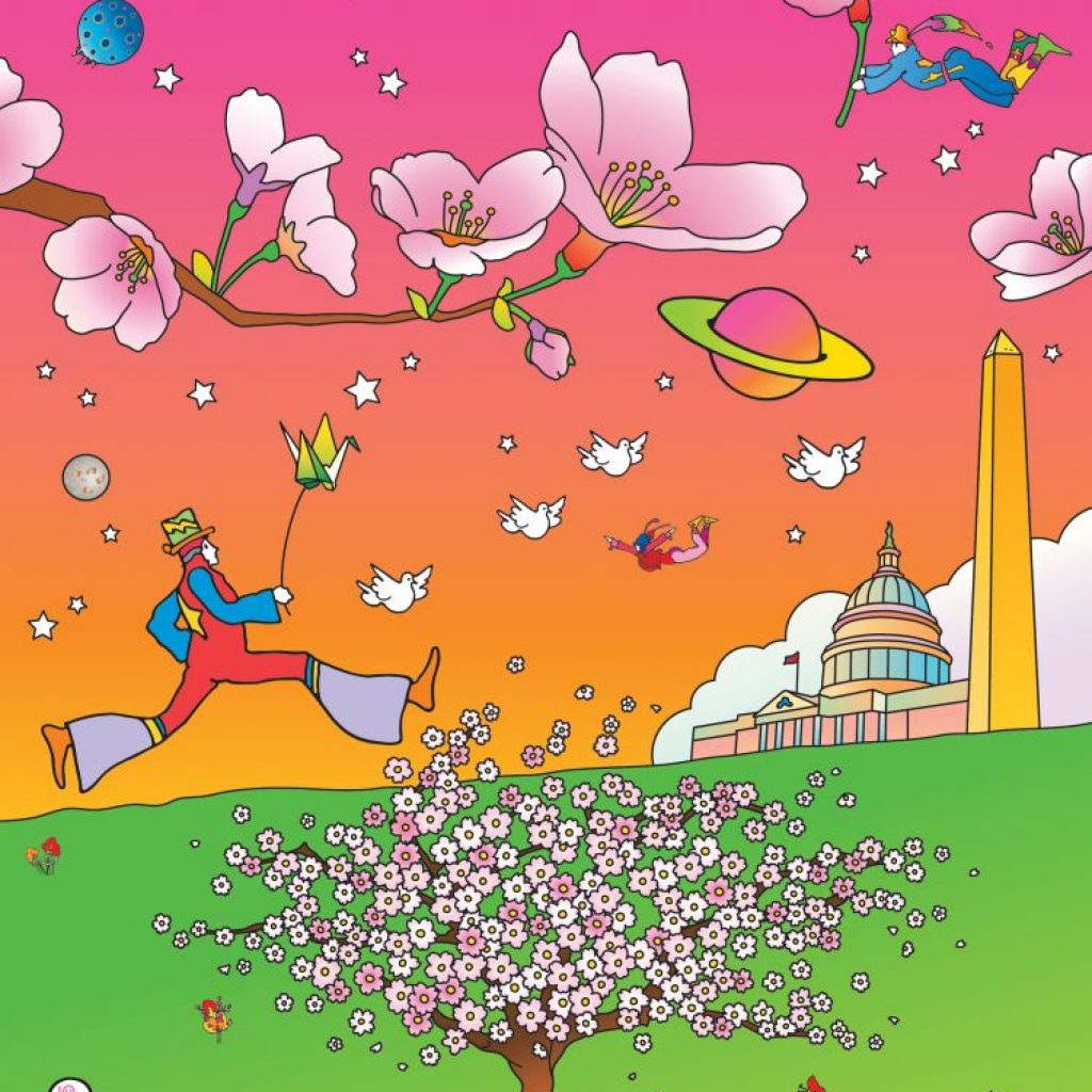 national cherry blossom festival, peter max, park west gallery