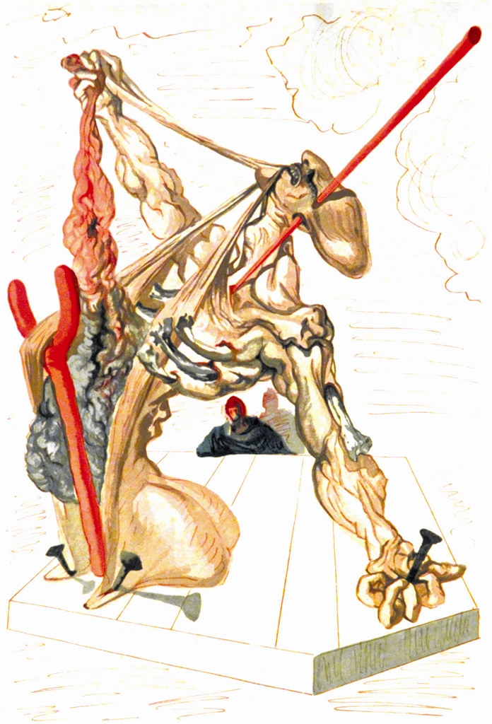 "Falsifiers" (Les falsifcateurs; 1951-64). From "Divine Comedy—Inferno 29," Salvador Dalí.