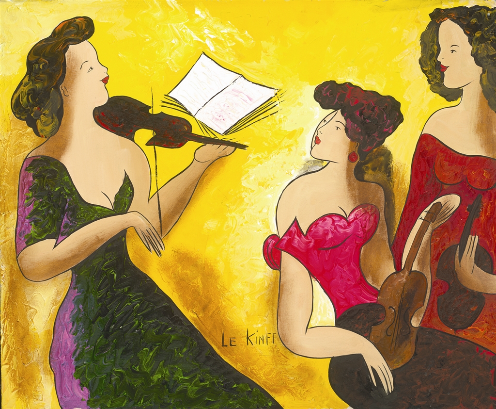"Playing the Violin II" (2006), Linda Le Kinff