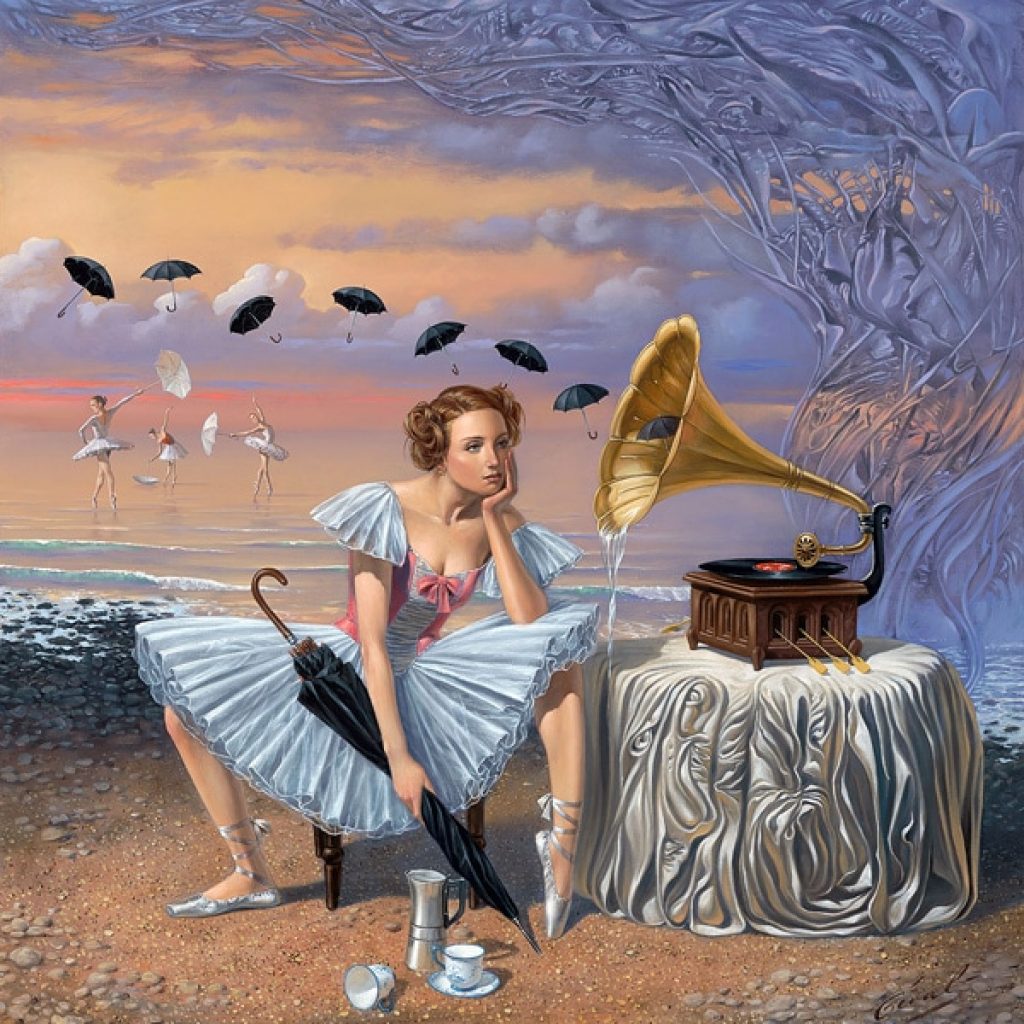 Michael Cheval dye sublimation absurd art