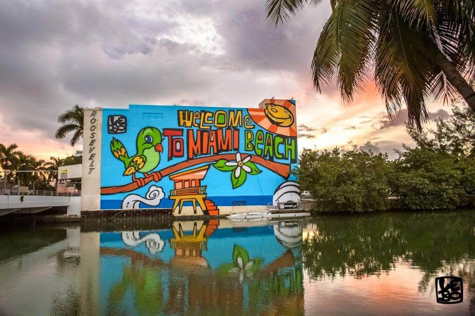 Lebo Miami Beach mural Park West Gallery