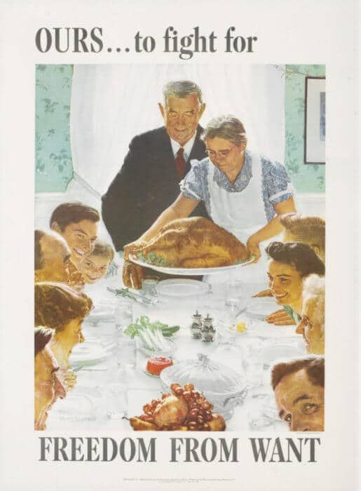 Norman Rockwell Freedom from Want Park West Gallery, The Four Freedoms