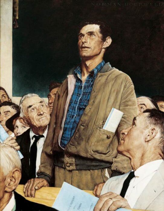 Freedom of Speech Norman Rockwell Park West Gallery