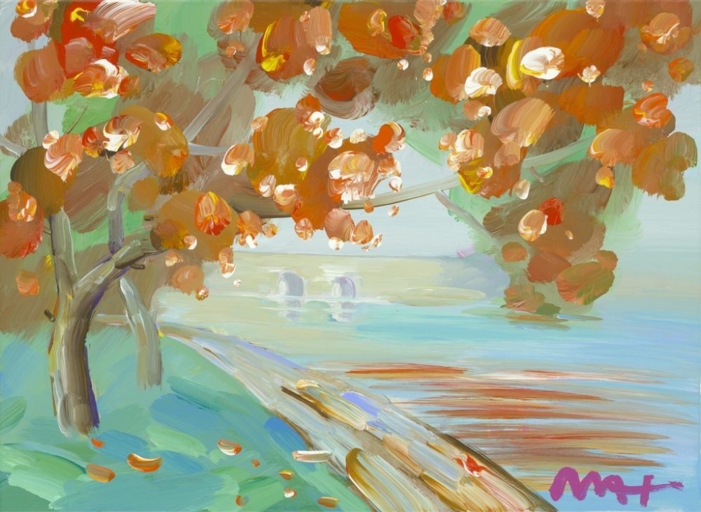 cherry blossom peter max park west gallery