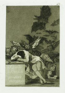 The sleep of reason produces monsters Francisco Goya Park West Gallery