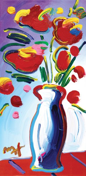 Vase of Flowers Series 60 Detail Ver. IV Peter Max PArk West Gallery