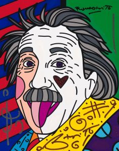 "Einstein New Love" (2017), Romero Britto