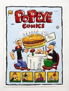 pop art popeye comics by leslie lew