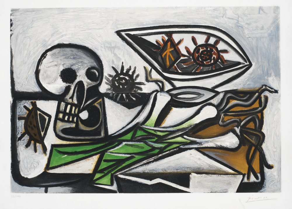 Nature Morte au Crane Pablo Picasso after Park West Gallery