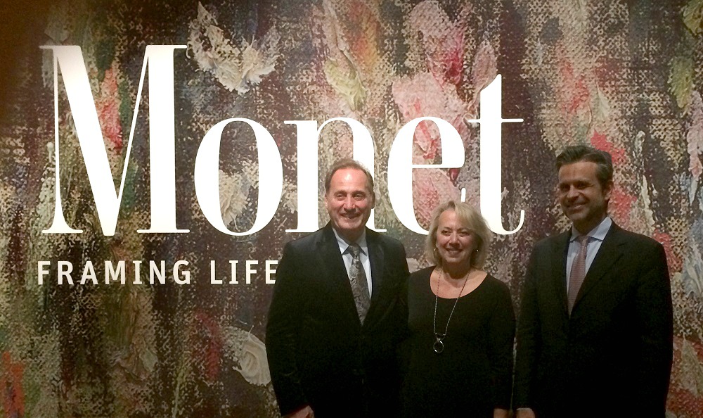 Park West Gallery Founder and CEO Albert Scaglione, Park West Foundation Director Diane Pandolfi, and the Director of the Detroit Institute of Arts, Salvador Salort-Pons.