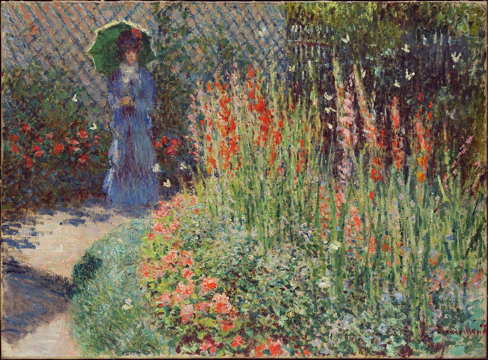 “Rounded Flower Bed (Corbeille de fleurs)” (1876), Claude Monet.