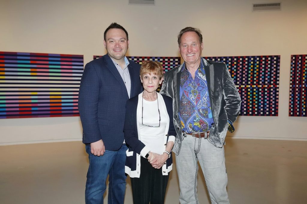 John Block, Park West VIP Auctioneer, with Mitsie and Albert Scaglione at YAMA (Photo by Shooka Cohen)