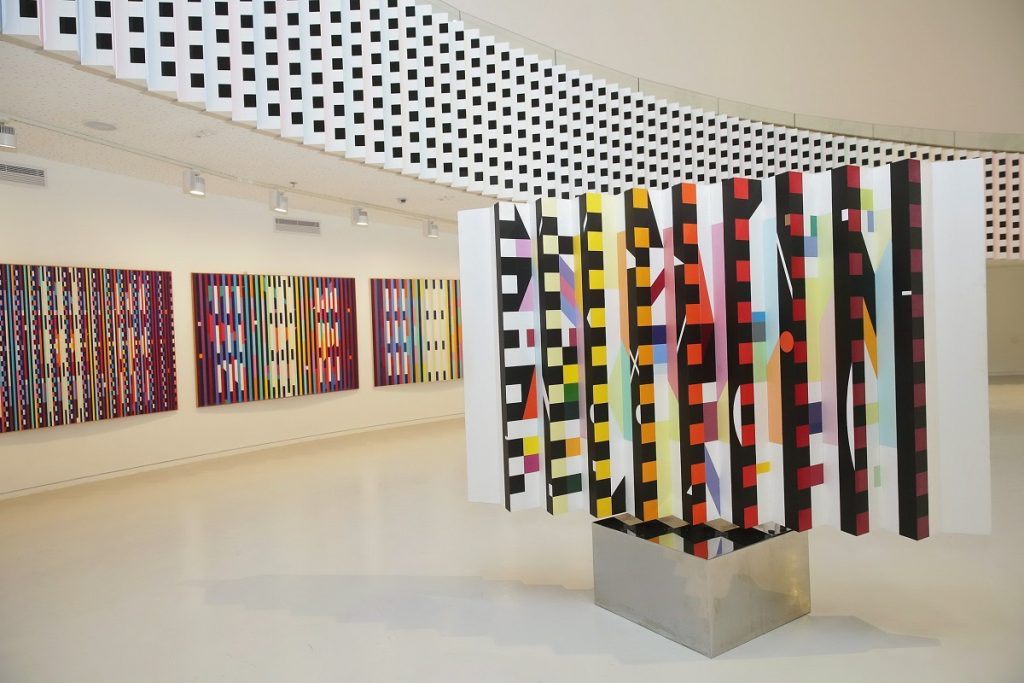 The interior of the Yaacov Agam Museum of Art (Photo by Shooka Cohen)