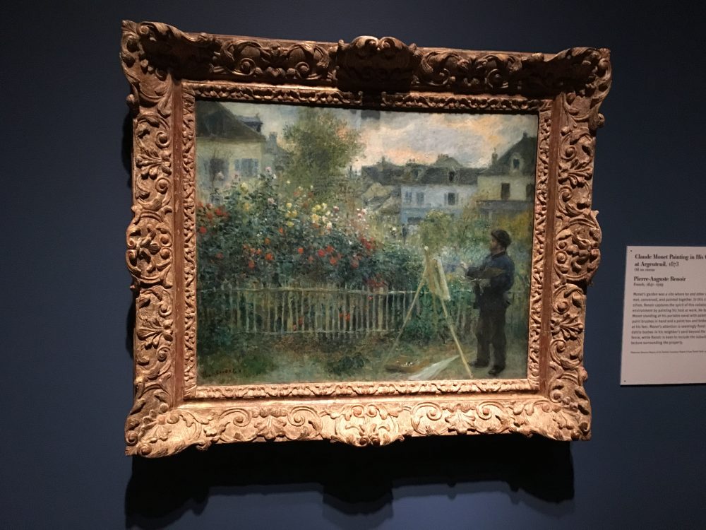 Pierre-Auguste Renoir Claude Monet Painting in His Garden at Argenteuil