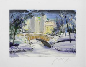 "Central Park Winter" (2006), Peter Max