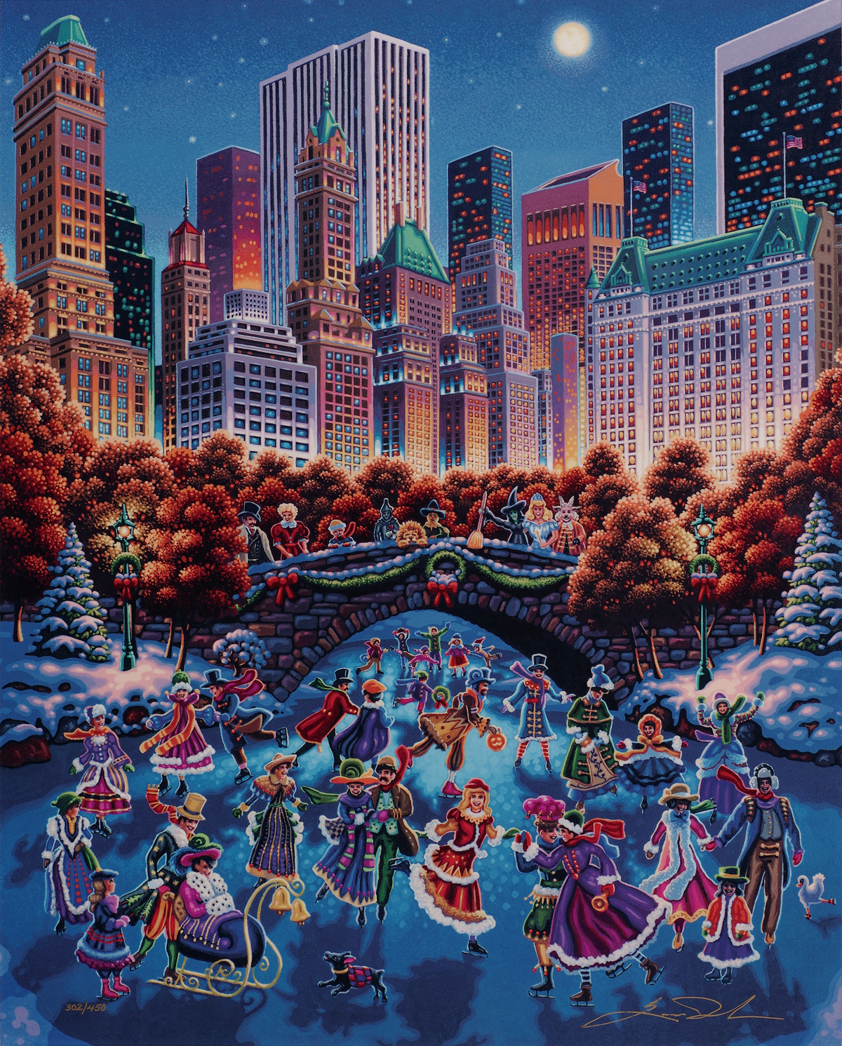 "Central Park" (2016), Eric Dowdle, Park West Gallery Winter Art