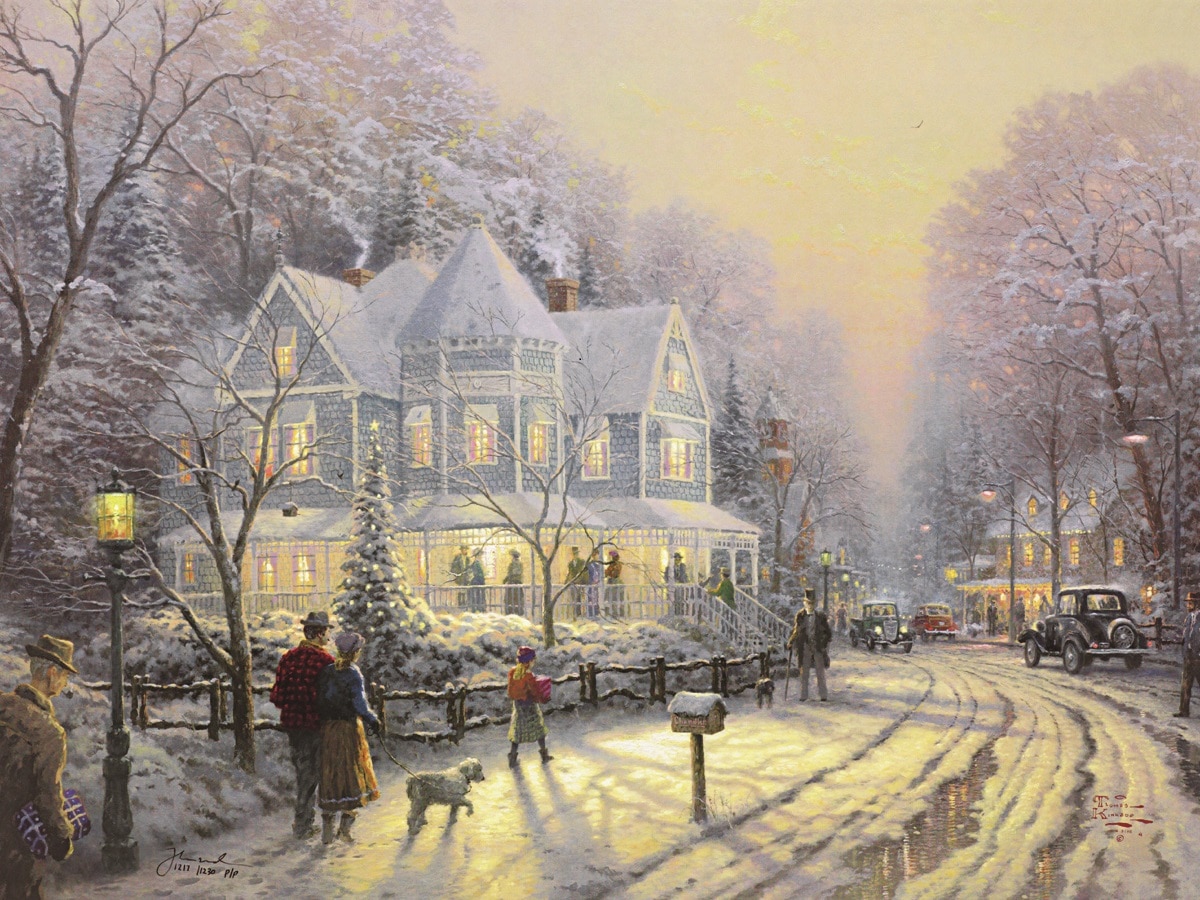 “A Holiday Gathering” (1998), Thomas Kinkade