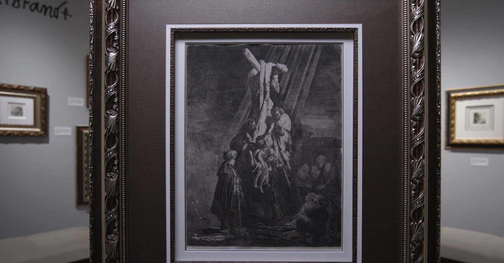 Etching, "The Descent From the Cross" (1633), Rembrandt Van Rijn