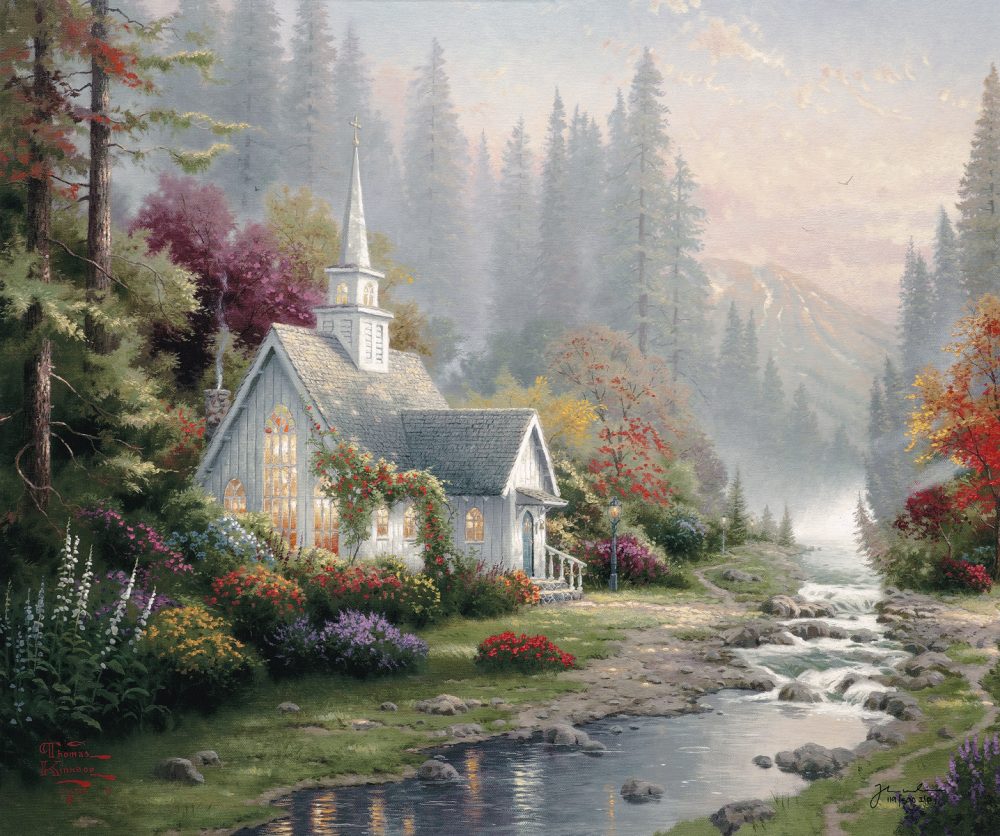 Forest Chapel Thomas Kinkade