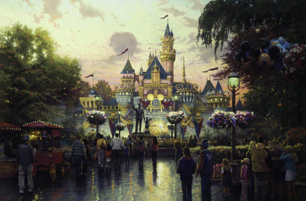 Park West Gallery Disneyland's 50th Anniversary Thomas Kinkade