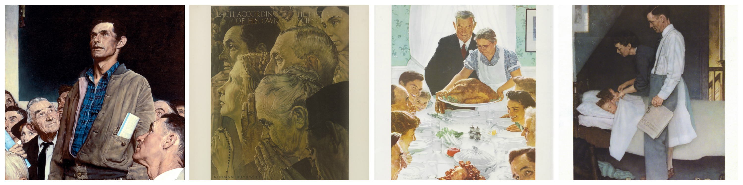 Norman Rockwell's "Four Freedoms" (1943)