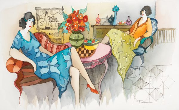 Itzchak Tarkay watercolor Park West Gallery