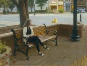 "Girl on Bench," Thomas Tunney