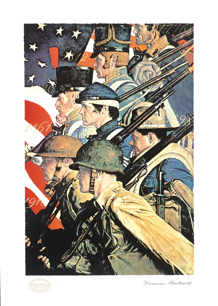 "A Pictorial History of the United States Army" (c. 1940), Norman Rockwell