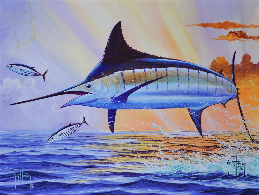 "Sunset Blue" (2015), Guy Harvey, Guy Harvey art, Park West Gallery