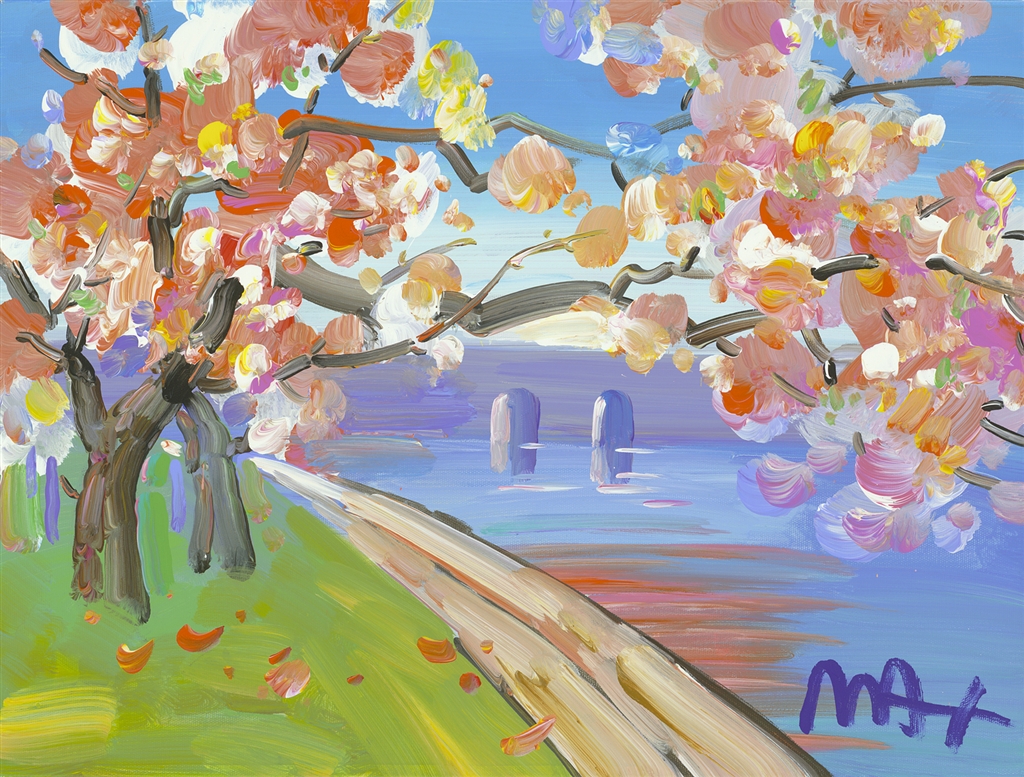 "Cherry Blossom I Ver. III #330" (2017), Peter Max, Park West Gallery, summer art