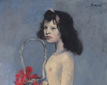 picasso young girl with flower basket