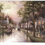 "Hometown Morning," Thomas Kinkade