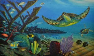 "Your Sea Turtle Paradise" (2013), Wyland