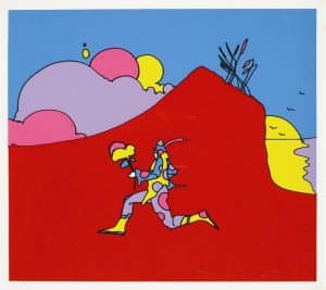 "Coming into Red," Peter Max
