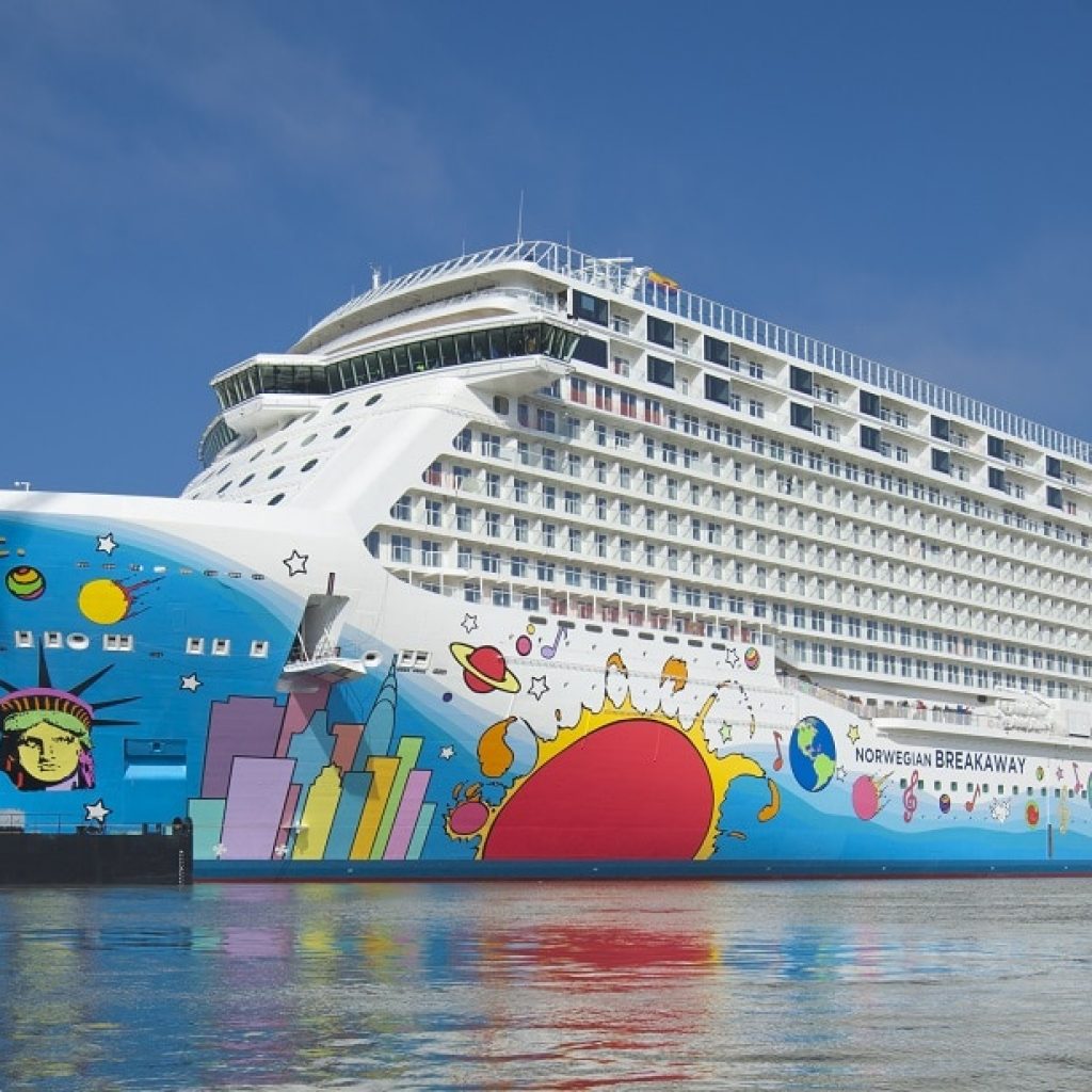 Norwegian Breakaway—also known as the "Peter Max cruise ship. (Image courtesy of Meyer Werft.)