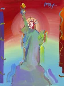 "Statue of Liberty Ver. VIII #104" (2017), Peter Max