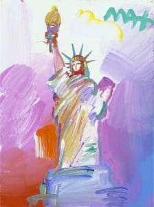 "Statue of Liberty Ver. I #211" (2017), Peter Max